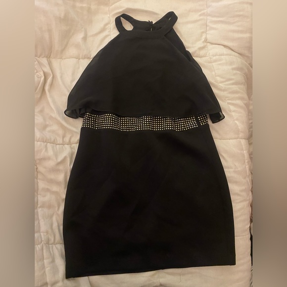 Guess Black Mini Dress, Size 10 - Picture 2 of 6